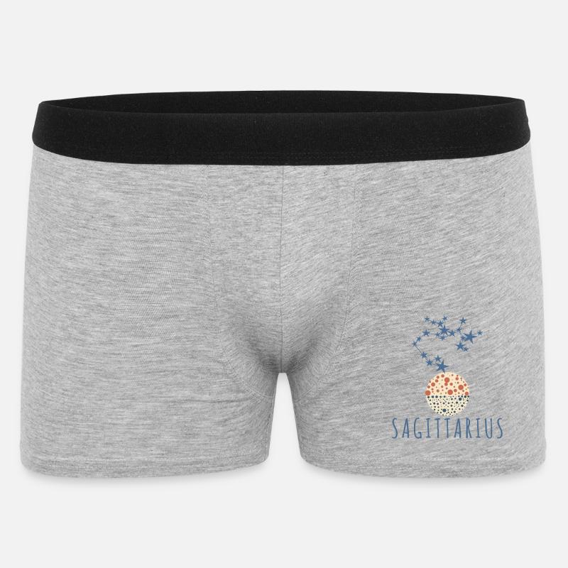 Das Sternbild Schütze - Männer Boxer Shorts - Grau meliert