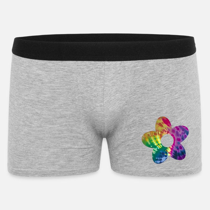 Fleur de Batik - Boxer Homme - gris chiné