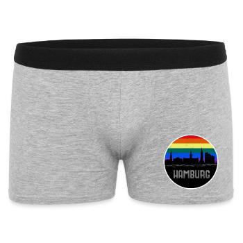 Arc-en-ciel Skyline de Hambourg - Boxer Homme - gris chiné - Devant
