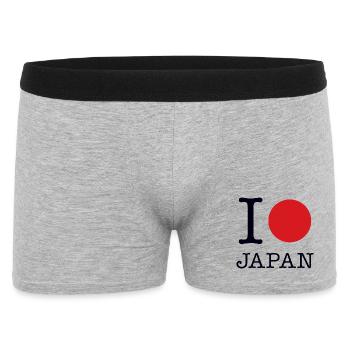 J’AIME LE JAPON - Boxer Homme - gris chiné - Devant