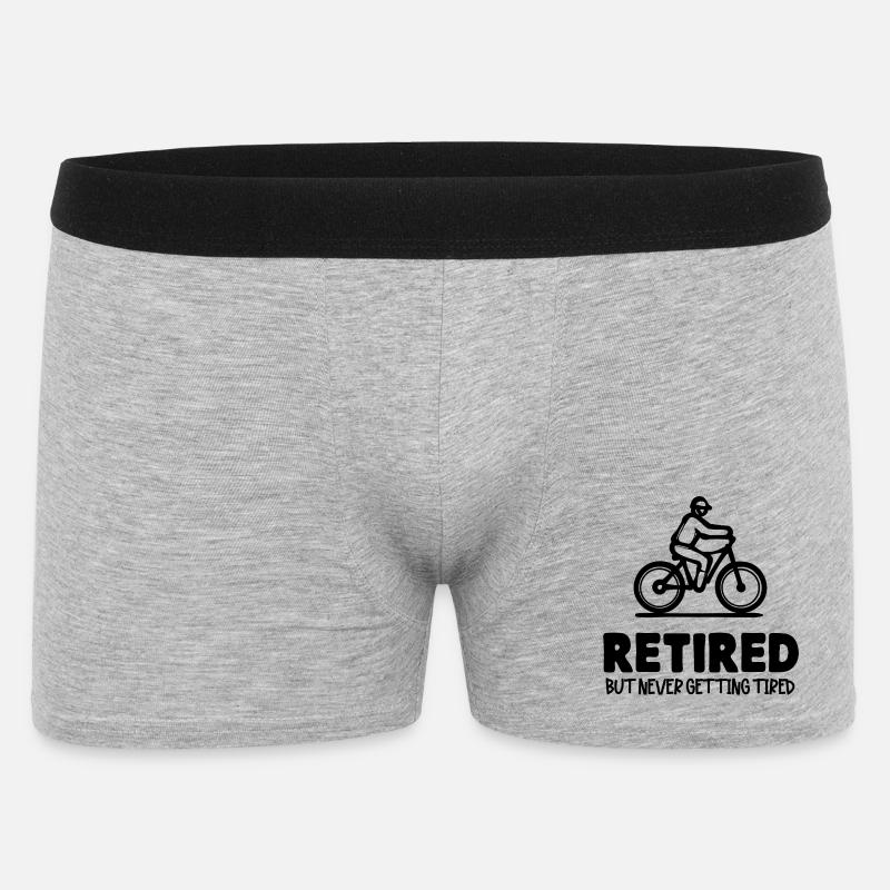Rentner Ruhestand Statement Lebensabend Pensionist - Männer Boxer Shorts - Grau meliert