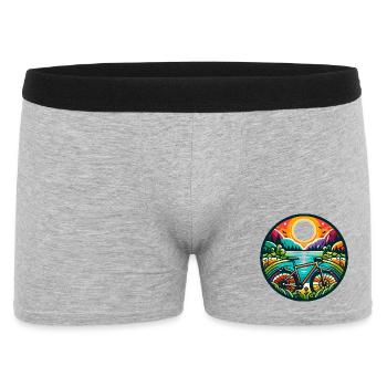 Quête de gravier coloré : une nature sauvage ensoleillée - Boxer Homme - gris chiné - Devant