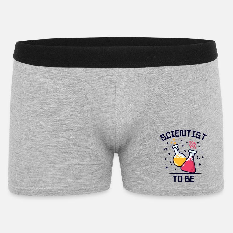 Workaholic Wissenschafter Statement Beruf Karriere - Männer Boxer Shorts - Grau meliert