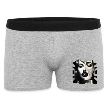 Collage de photos noir et blanc - Boxer Homme - gris chiné - Devant