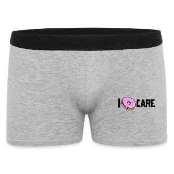 Anyway, funny statement donut doesn't matter to me - Men's Boxer Shorts - heather grey - Front