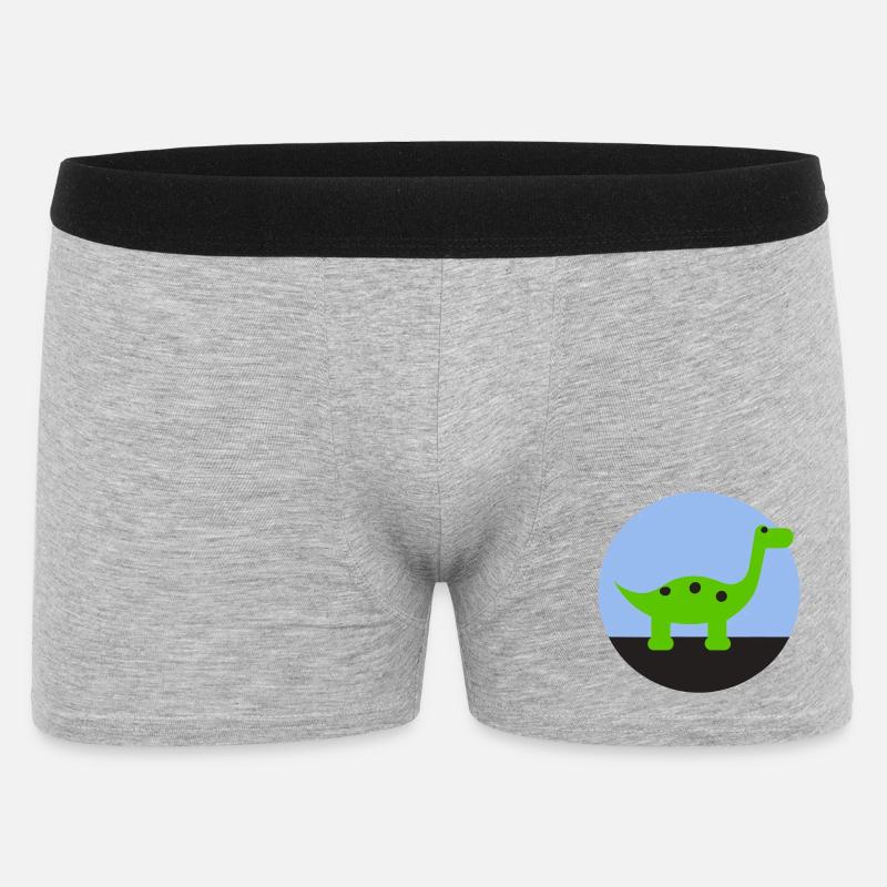 Dino - Men's Boxer Shorts - heather grey