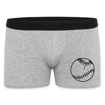 Balle de baseball - Boxer Homme - gris chiné - Devant