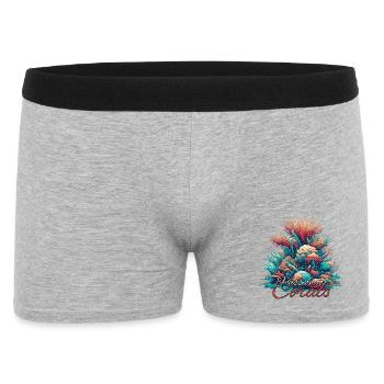 Passion for coral gift - Men's Boxer Shorts - heather grey - Front