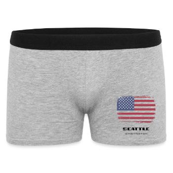 Seattle, Washington, USA - Männer Boxer Shorts - Grau meliert - Vorne