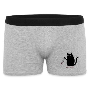 Euh, les gens... - Boxer Homme - gris chiné - Devant