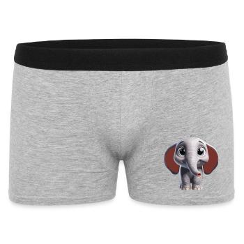 Conception artistique d’éléphant mignon - Boxer Homme - gris chiné - Devant