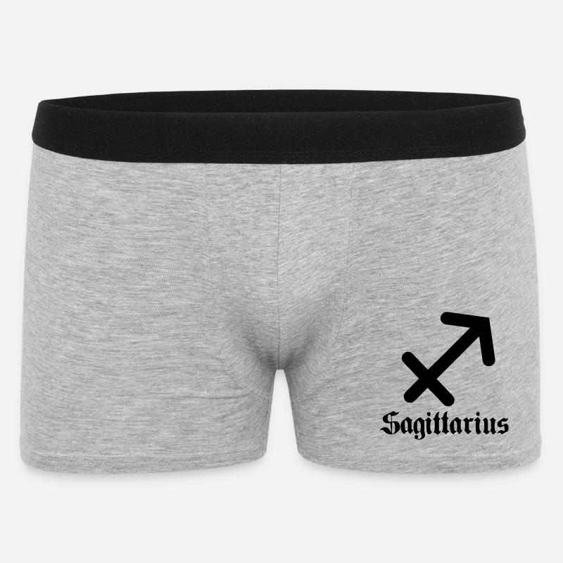 Boogschutter Schütze - Männer Boxer Shorts - Grau meliert