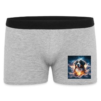 Bernese mountain dog - Men's Boxer Shorts - heather grey - Front