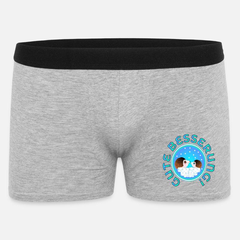 GUTE BESSERUNG PAARE - IGEL - Männer Boxer Shorts - Grau meliert