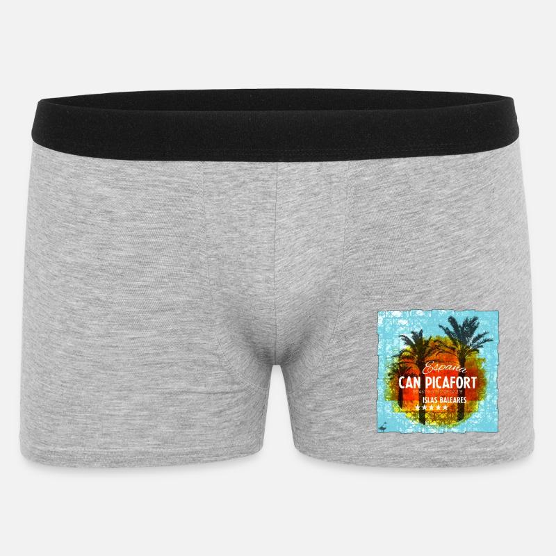 Can Picafort - Männer Boxer Shorts - Grau meliert