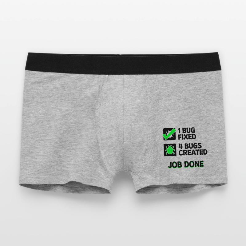 Programmierer Developer Bugfixing Bugs Skripting Männer Boxer Shorts