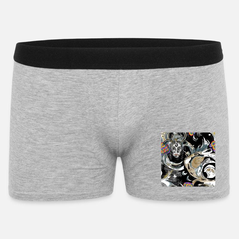 Celestial Wonder Fusion der Kunstfertigkeit - Männer Boxer Shorts - Grau meliert