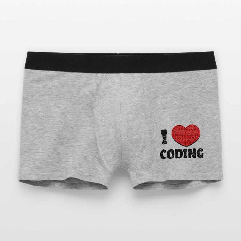Script de code Debug Heart Statement Boxer Homme