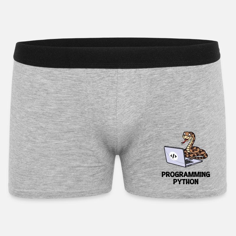 Developer Funny Sayings Programmer Computer - Men's Boxer Shorts - heather grey