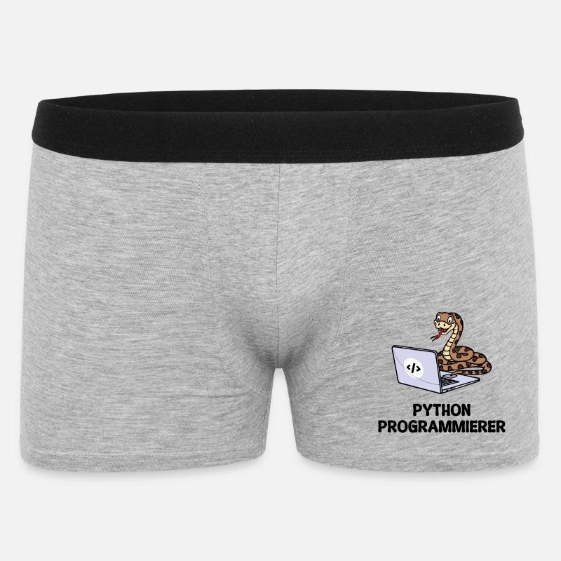 Programmierer Computer Code Developer Statement - Männer Boxer Shorts - Grau meliert