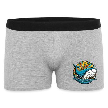 Baleine - Boxer Homme - gris chiné - Devant