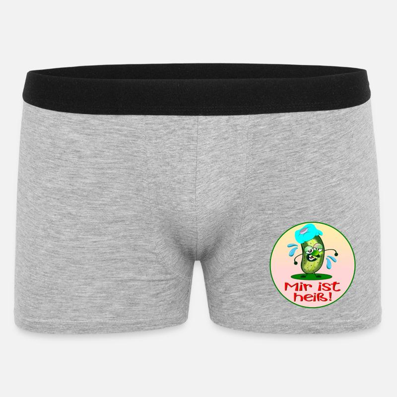 Hitze Sommer - Männer Boxer Shorts - Grau meliert