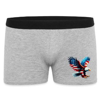 Eagle Flag USA USA Américain - Boxer Homme - gris chiné - Devant