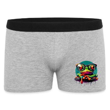 Frosch - Männer Boxer Shorts - Grau meliert - Vorne