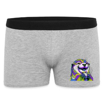Otter - Männer Boxer Shorts - Grau meliert - Vorne