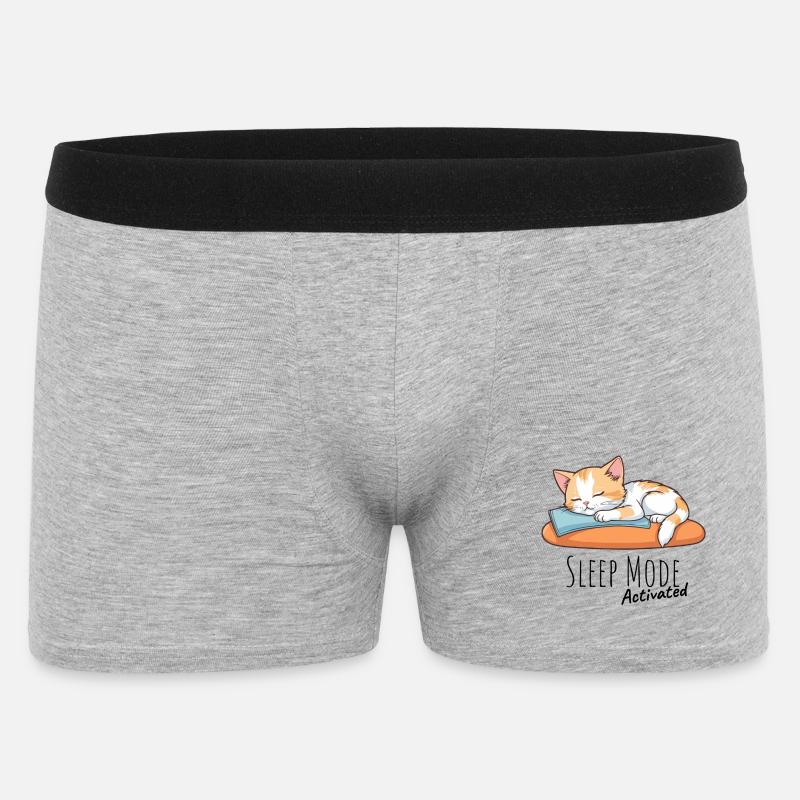 Sleep Mode Activated - Männer Boxer Shorts - Grau meliert