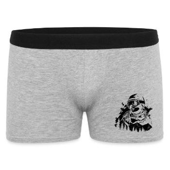 Snowboarder - Boxer Homme - gris chiné - Devant