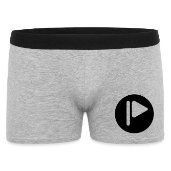 Play Golf Blanc - Boxer Homme - gris chiné - Devant