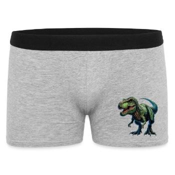 Dinosaure - Boxer Homme - gris chiné - Devant