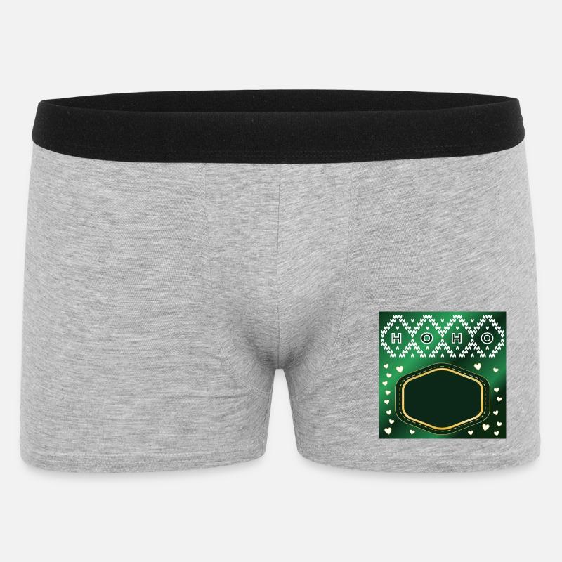 JULE NAVNESKILT - Boxer Shorts til mænd - grå meleret