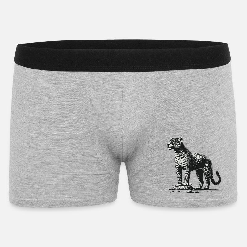 Jaguar - Männer Boxer Shorts - Grau meliert