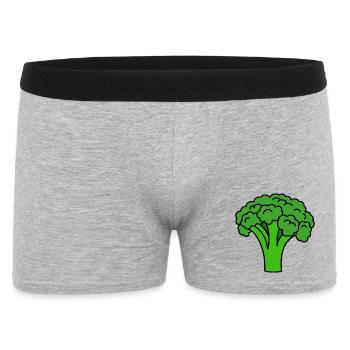 Broccoli - Men's Boxer Shorts - heather grey - Front