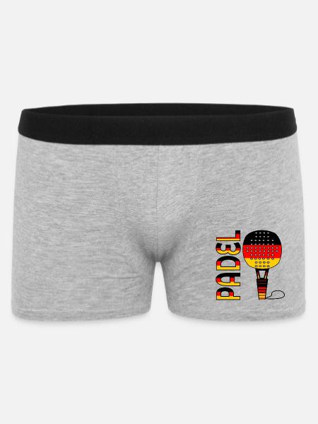 GERMAN PADEL TENNIS GERMANY - Men's Boxer Shorts - heather grey