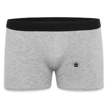 Burger - Männer Boxer Shorts - Grau meliert - Vorne