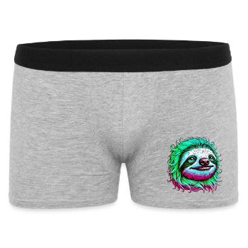 Faultier - Männer Boxer Shorts - Grau meliert - Vorne