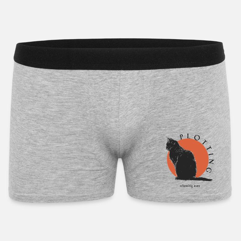 PLOTTING - Men's Boxer Shorts - heather grey