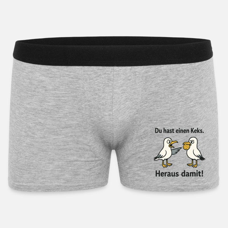 Vous avez un cookie avec - Boxer Homme - gris chiné
