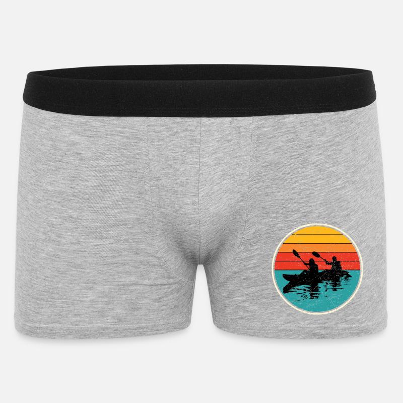 Sunset Kayak Duo Circle - Boxer Homme - gris chiné