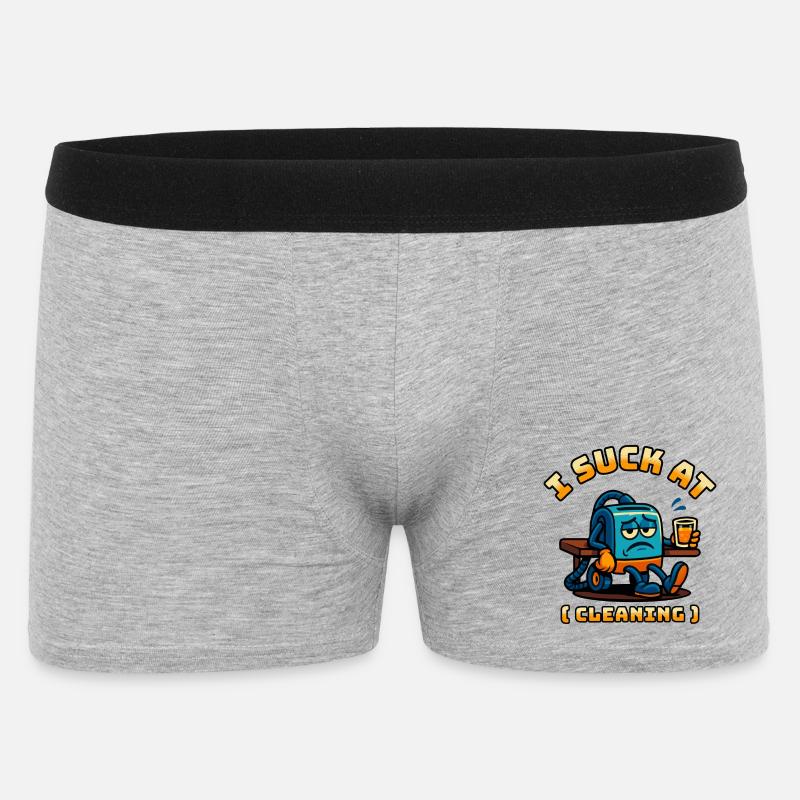 Ich seufze bei - Männer Boxer Shorts - Grau meliert