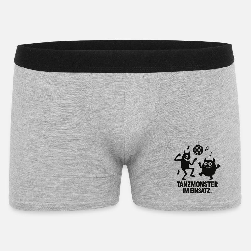 Tanzmonster Einsatz Disco - Männer Boxer Shorts - Grau meliert