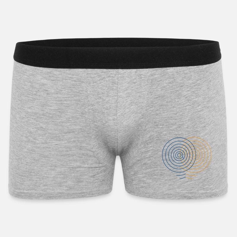 Concentric Interference – Physics Design - Men's Boxer Shorts - heather grey