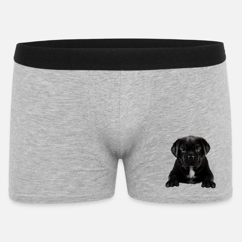 Welpe - Männer Boxer Shorts - Grau meliert