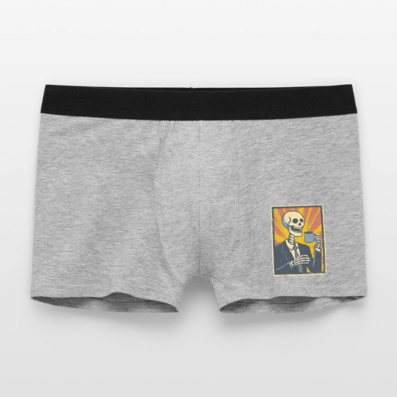 Kaffee oder Grab – was soll’s! Männer Boxer Shorts