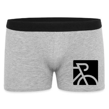 Stylized road bike with drop bar - Men's Boxer Shorts - heather grey - Front