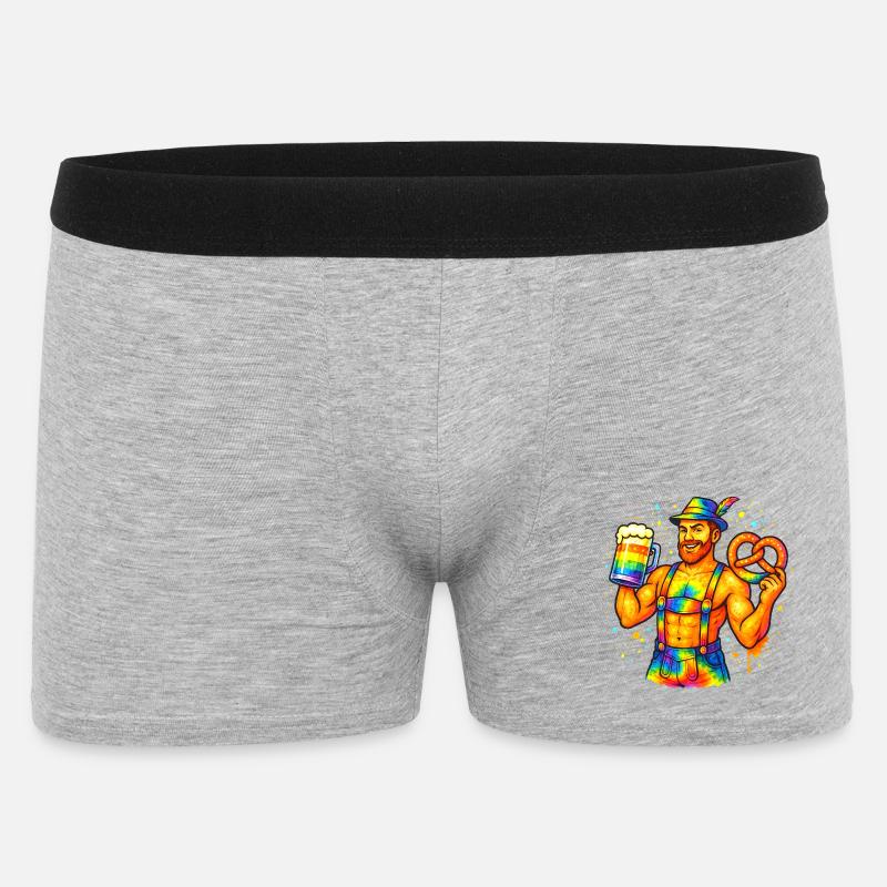 pride bavarian - Men's Boxer Shorts - heather grey
