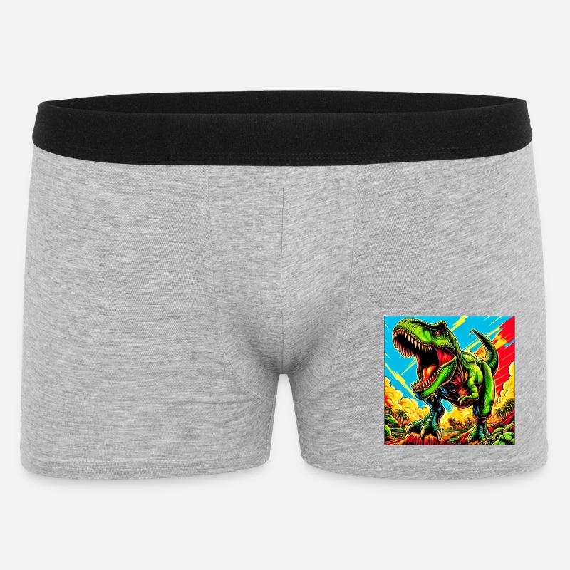 dinosaur - Men's Boxer Shorts - heather grey